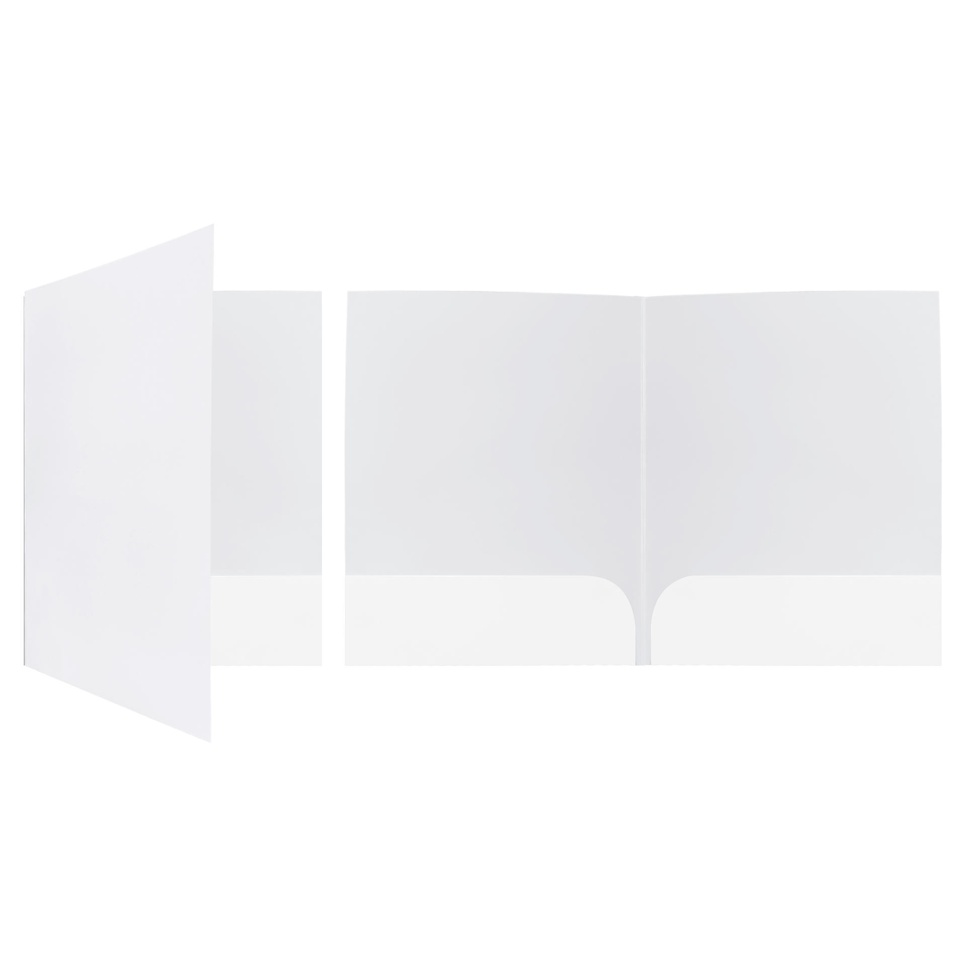 A4 Full Color 250g White Paper Folder W/ UV Gloss 4