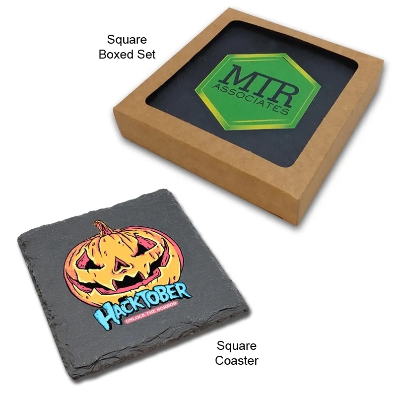 Ultra Vivid Slate Coasters 10
