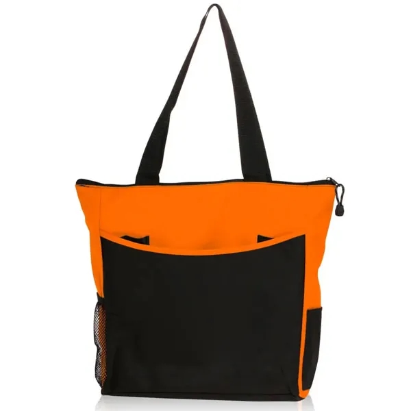 Promotional 600D Polyester Zippered Tradeshow Tote Bag 9