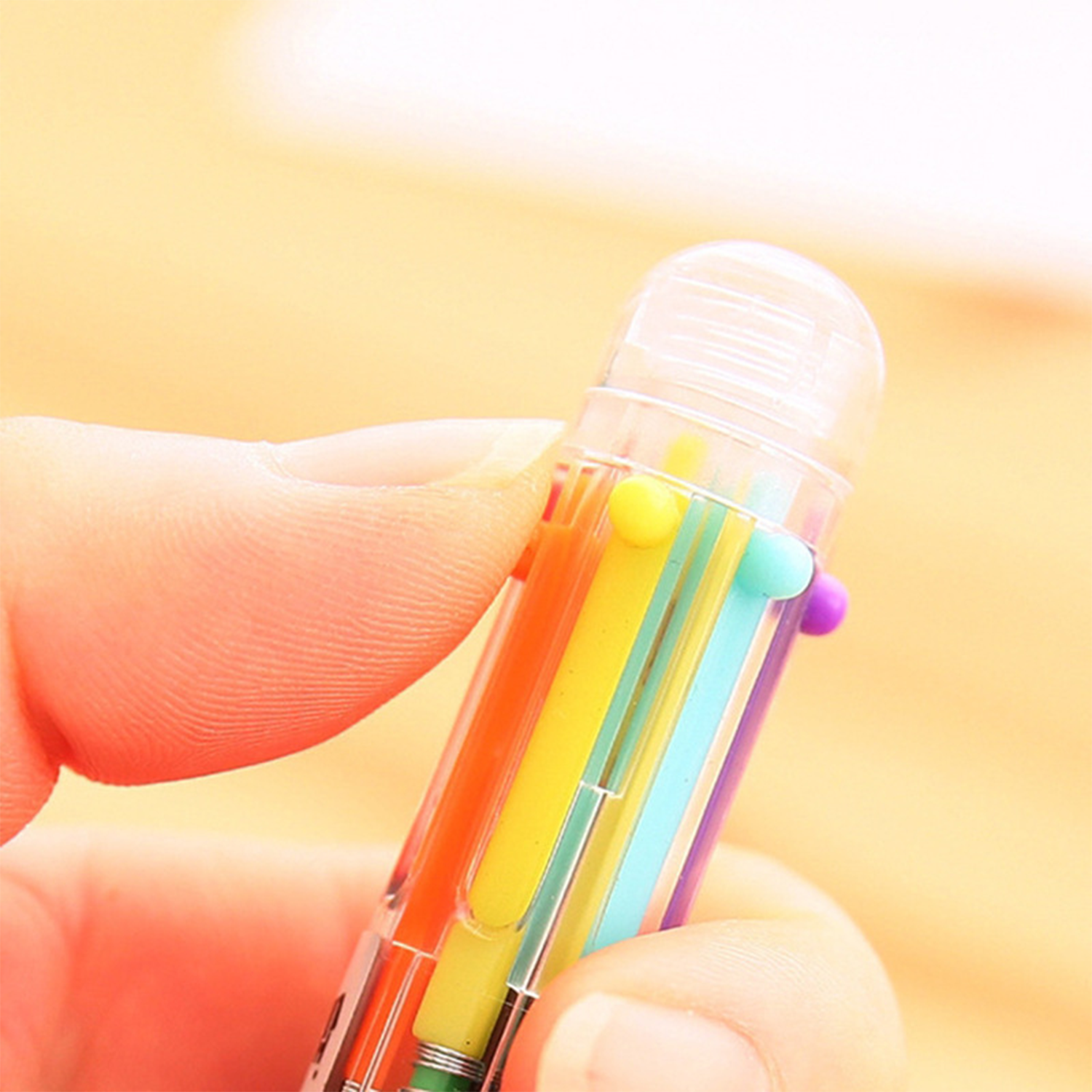 6 in 1 Multicolor Retractable Ballpoint Pen 9