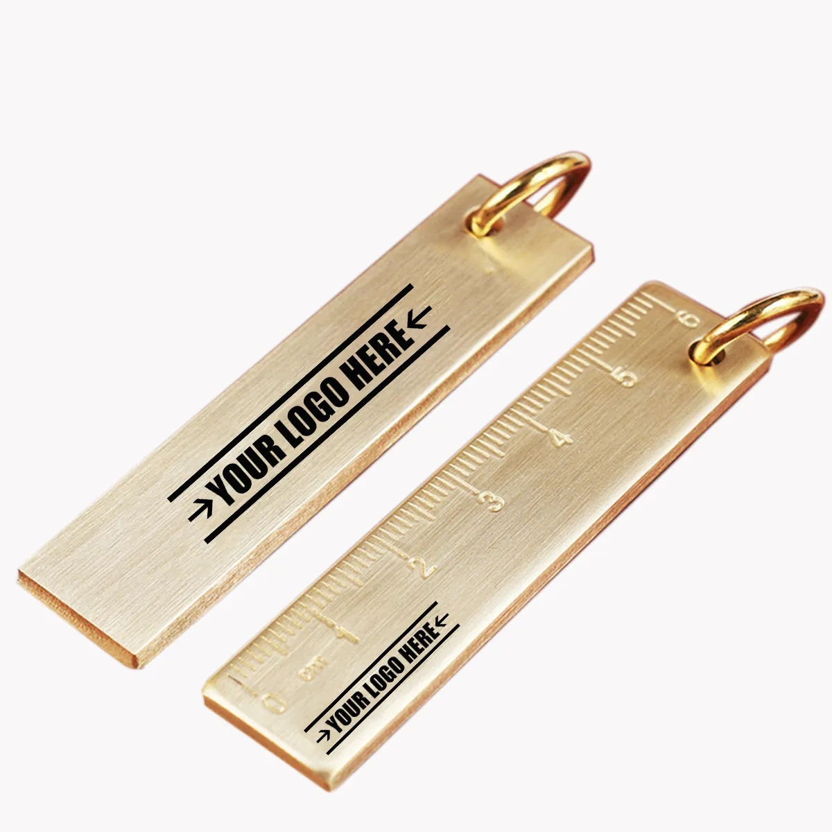 Metal Ruler Keychain 2
