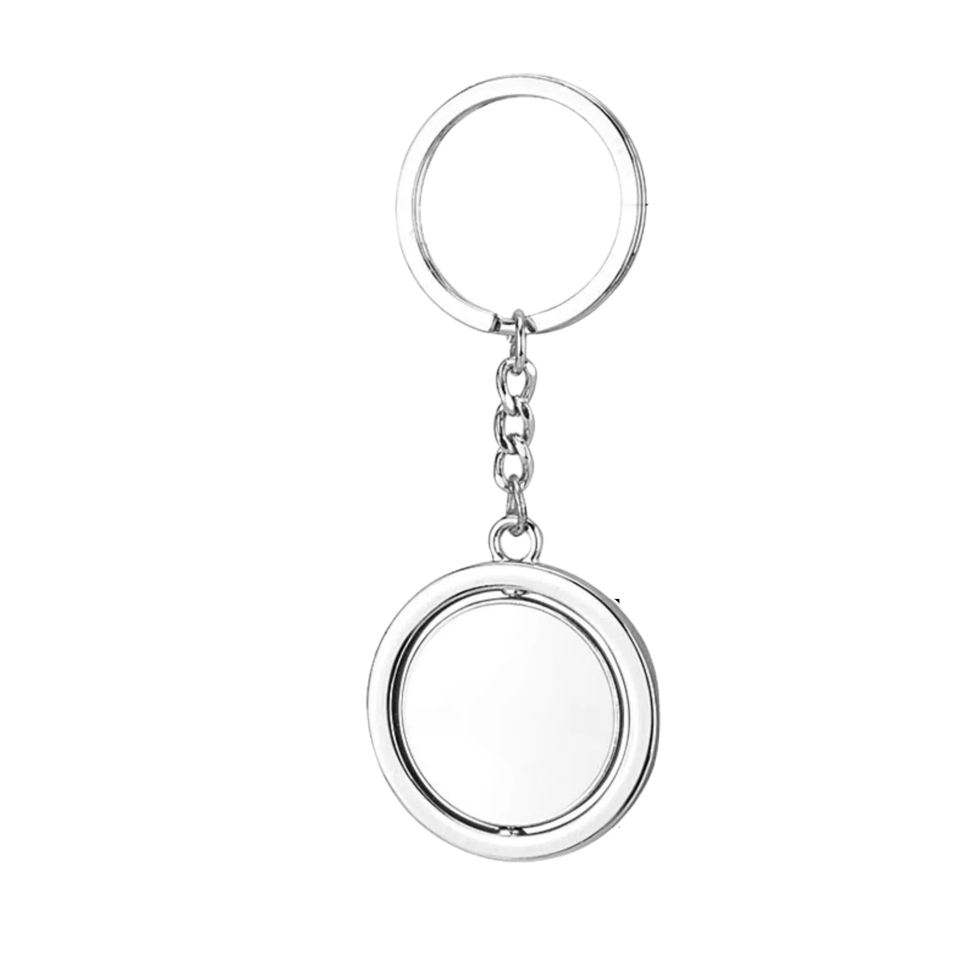 Metal Double-Sided Rotating Keychain 7