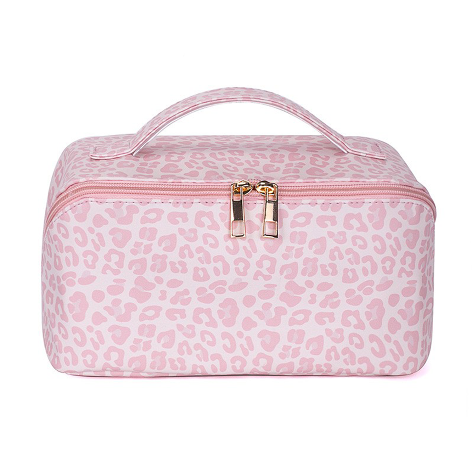 Pu Leather Retro Portable Leopard Storage Cosmetic Bag 8