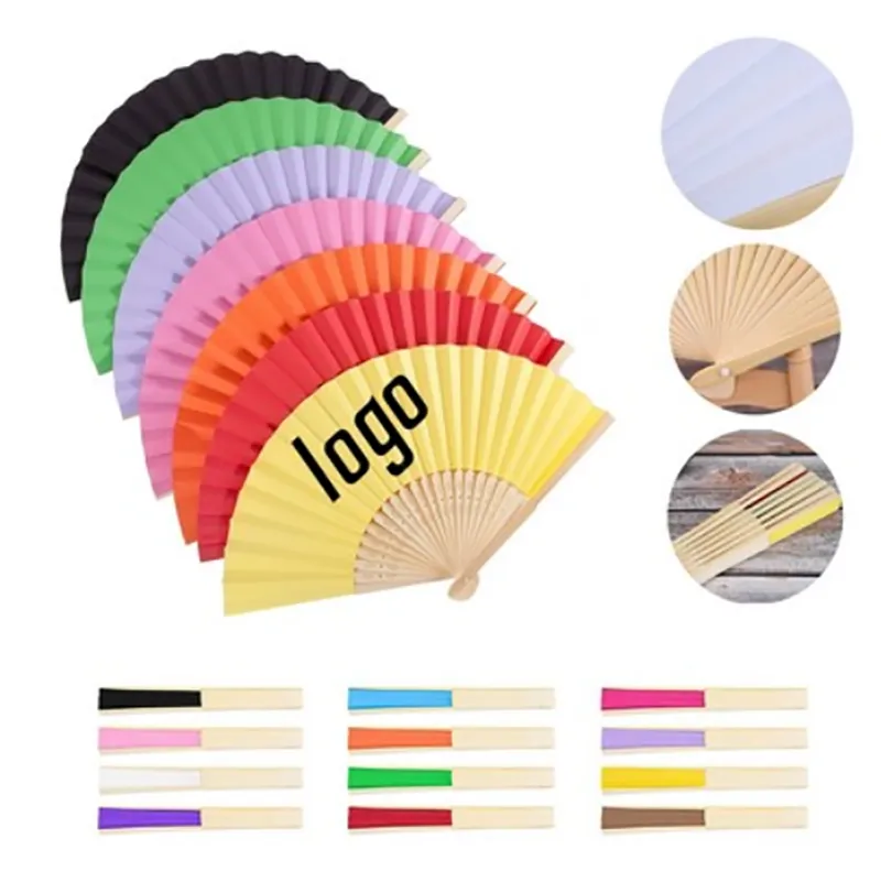 Custom Bamboo Folding Hand Fan 2