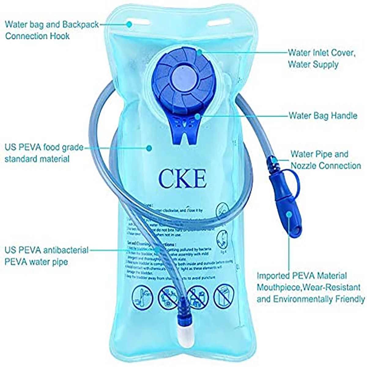 70oz Hydration Pack Water Backpack 8