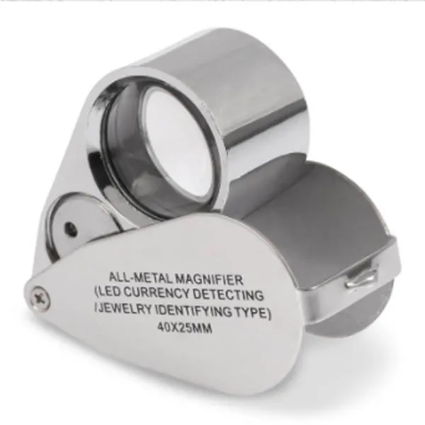 Metal 40X Jewelry Magnifier Folding With LED Light 6