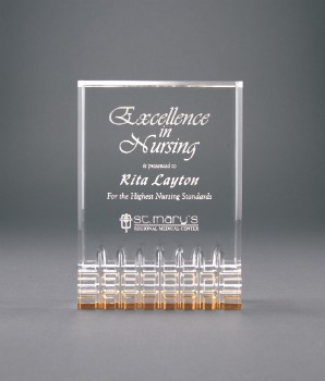 5" Gold Mirage Acrylic Award 2