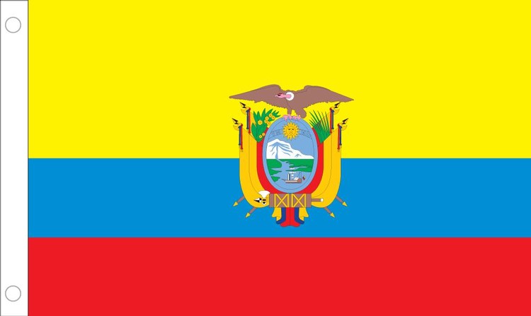 Ecuador Flag - 5' x 8' - Nylon without Seal 2