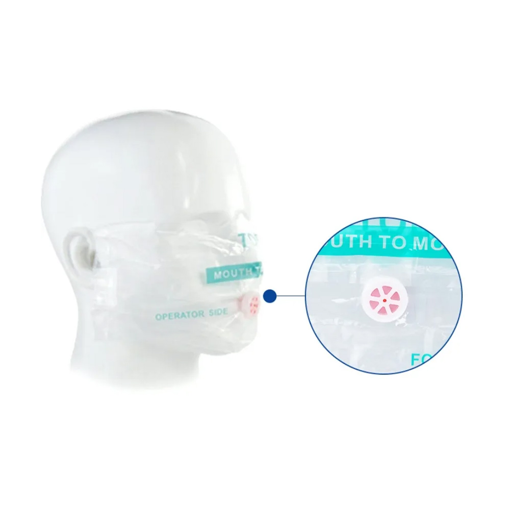 Custom CPR Face Shield Mask Keyring 6