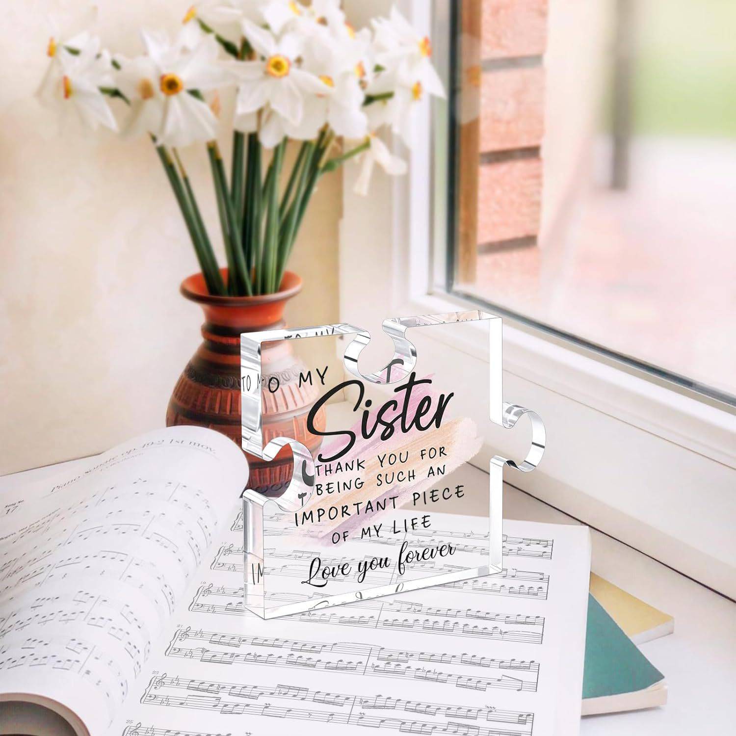 Acrylic Puzzle Plaque Desk Display Unique Present Decoration 7