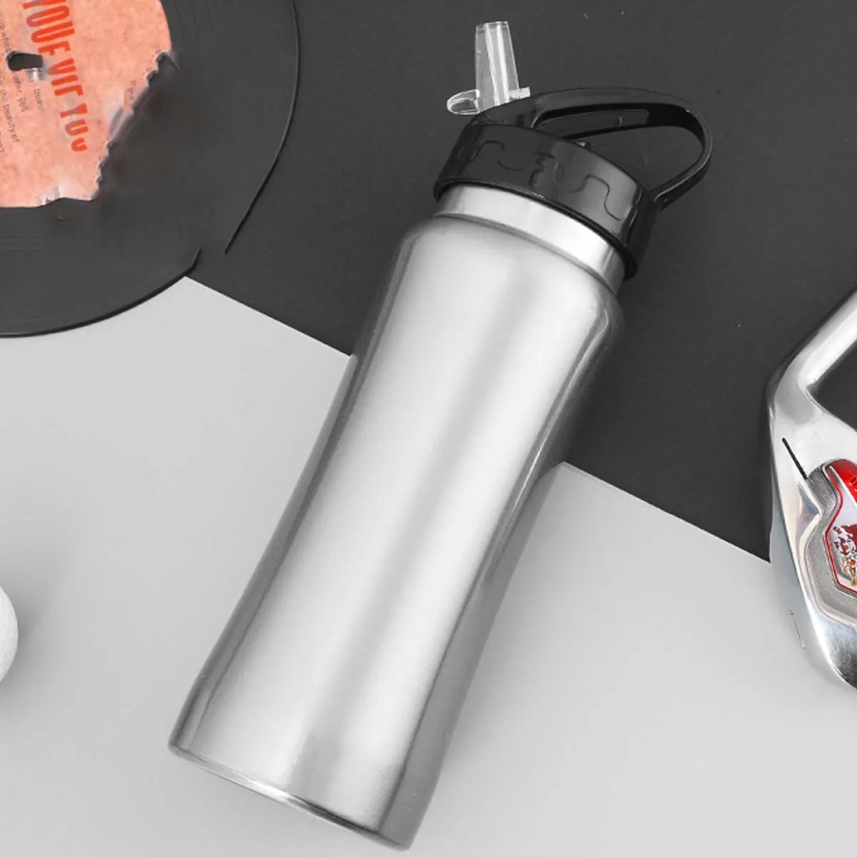 17 oz. Protable Sports Water Bottles With Straw Lid 6