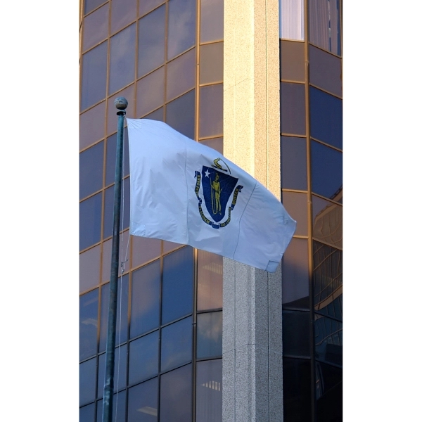 Massachusetts Official Flag 3' x 5'- ePoly 2