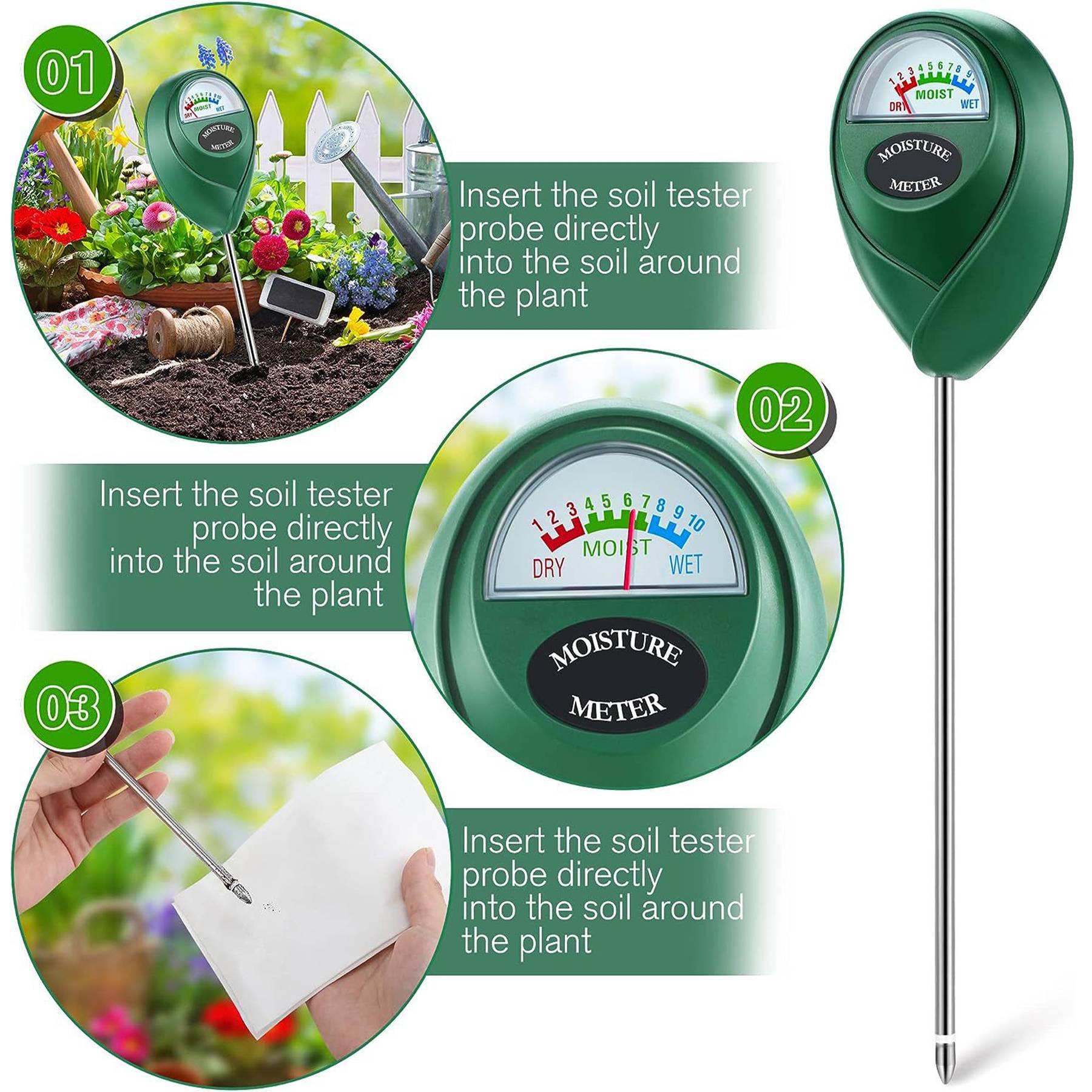 Plastic Soil Hygrometer 7