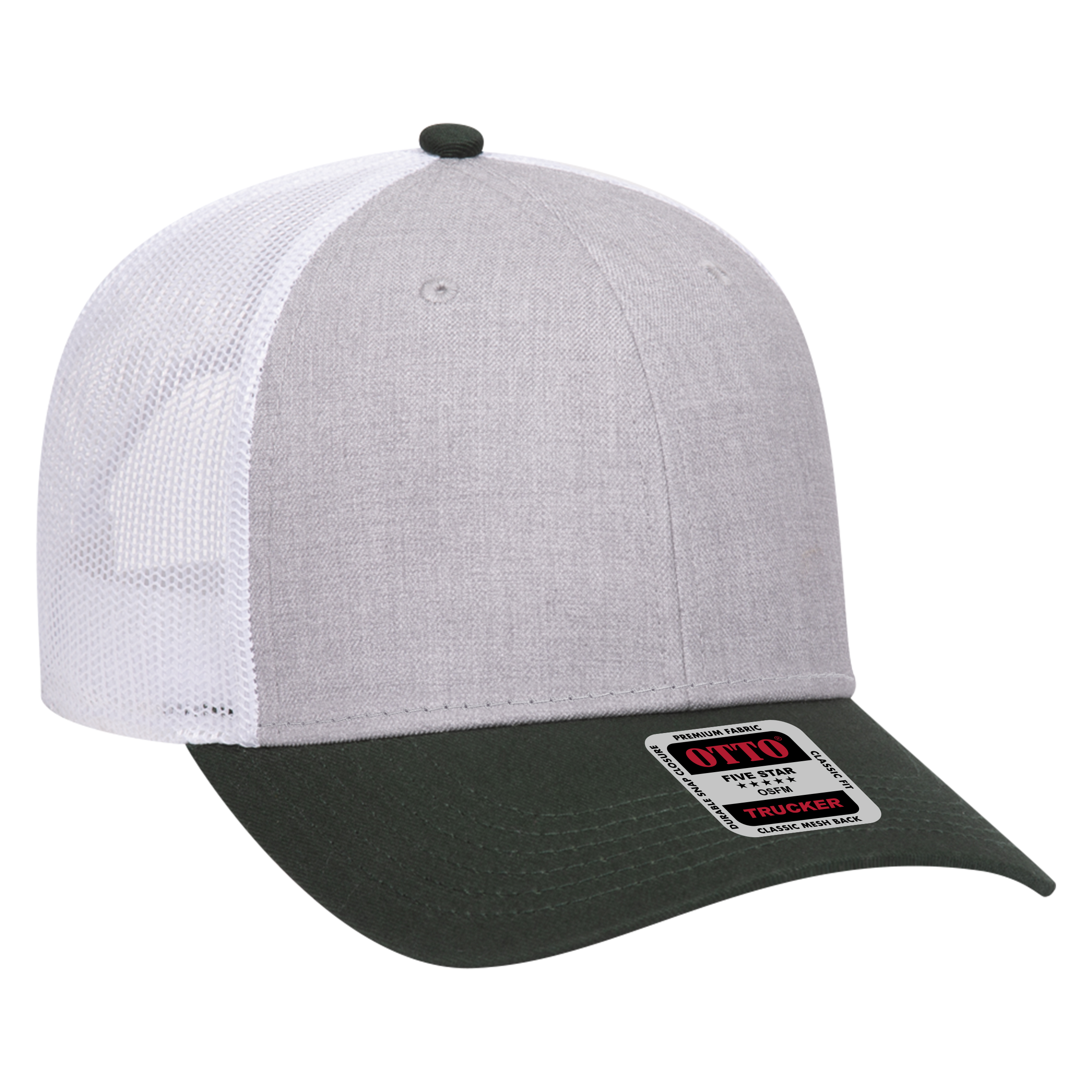 OTTO CAP® 6 Panel Low Profile Mesh Back Trucker Hat 196