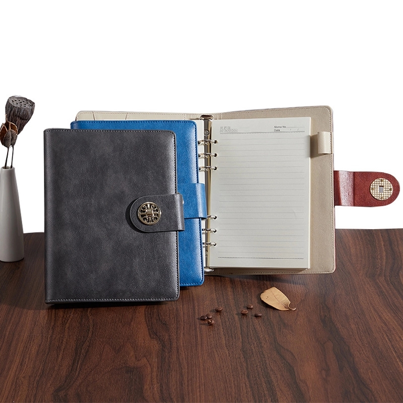 PU Leather A5 Business Travel Journal Binder Notebook 1