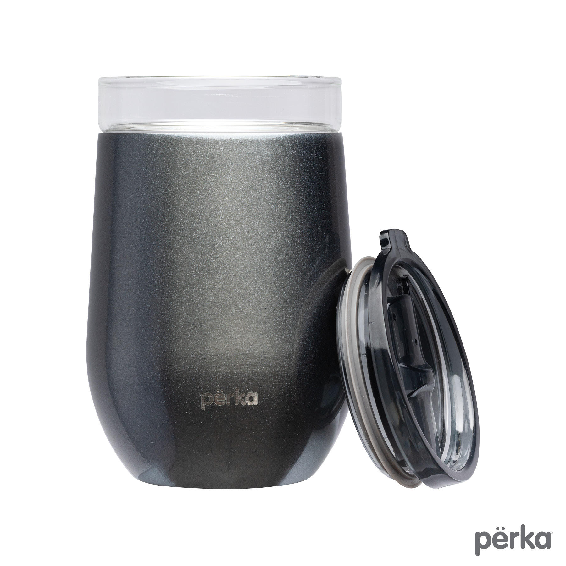 Perka® Taylor 12 oz. Double Wall, Stainless Steel Wine Mug 13