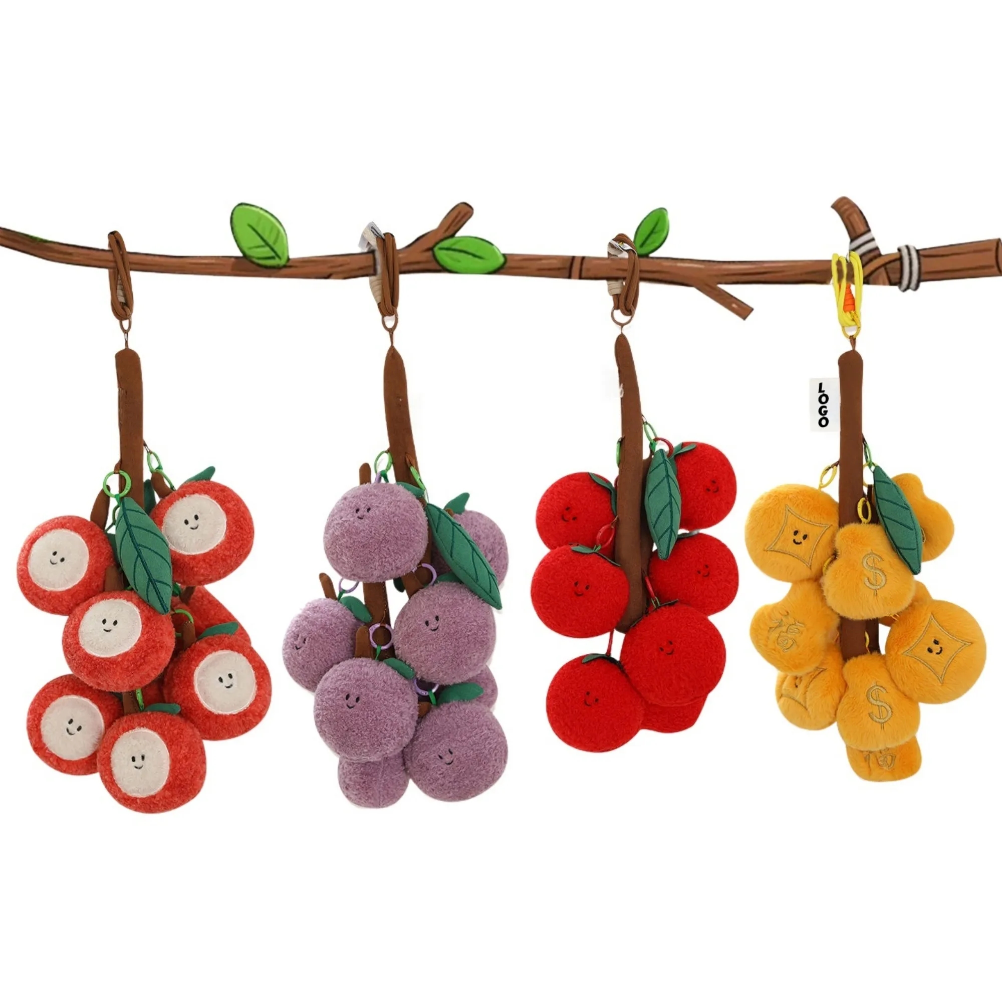 Plush Keychain Fluffy Hanging Charm