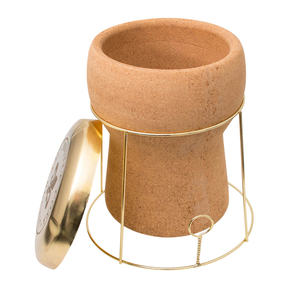 Champagne Cork Ice Bucket with Lid and Stand 4