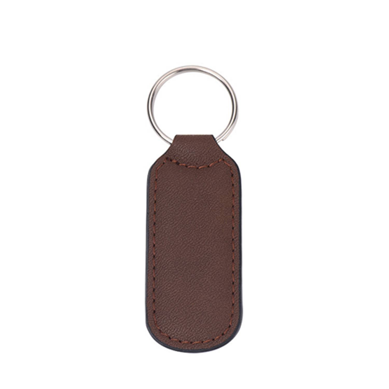 PU Leather Double Stitched Keychain 3