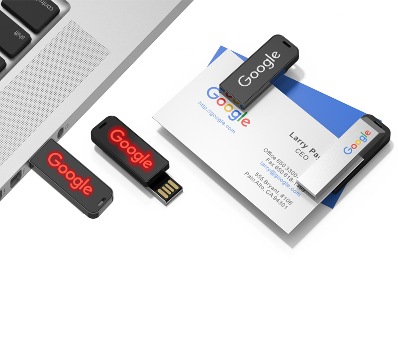 Paperclip Lightup Flash Drive 6