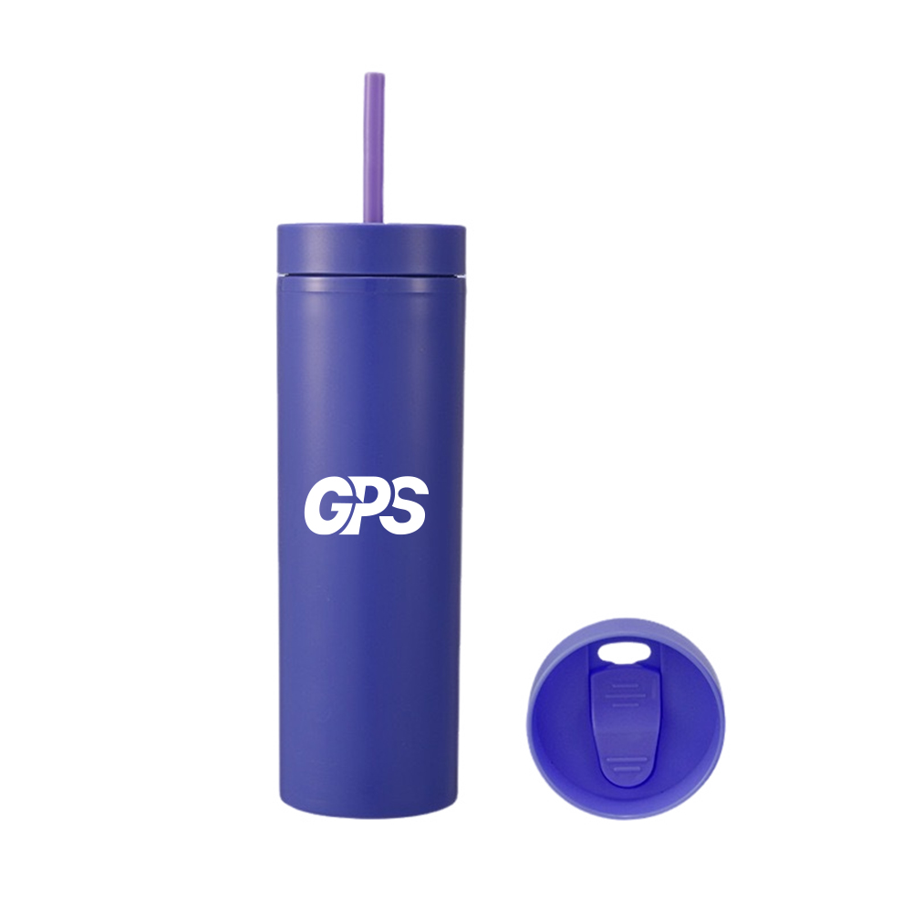 16oz Frosted Straw Drinking Cup 2