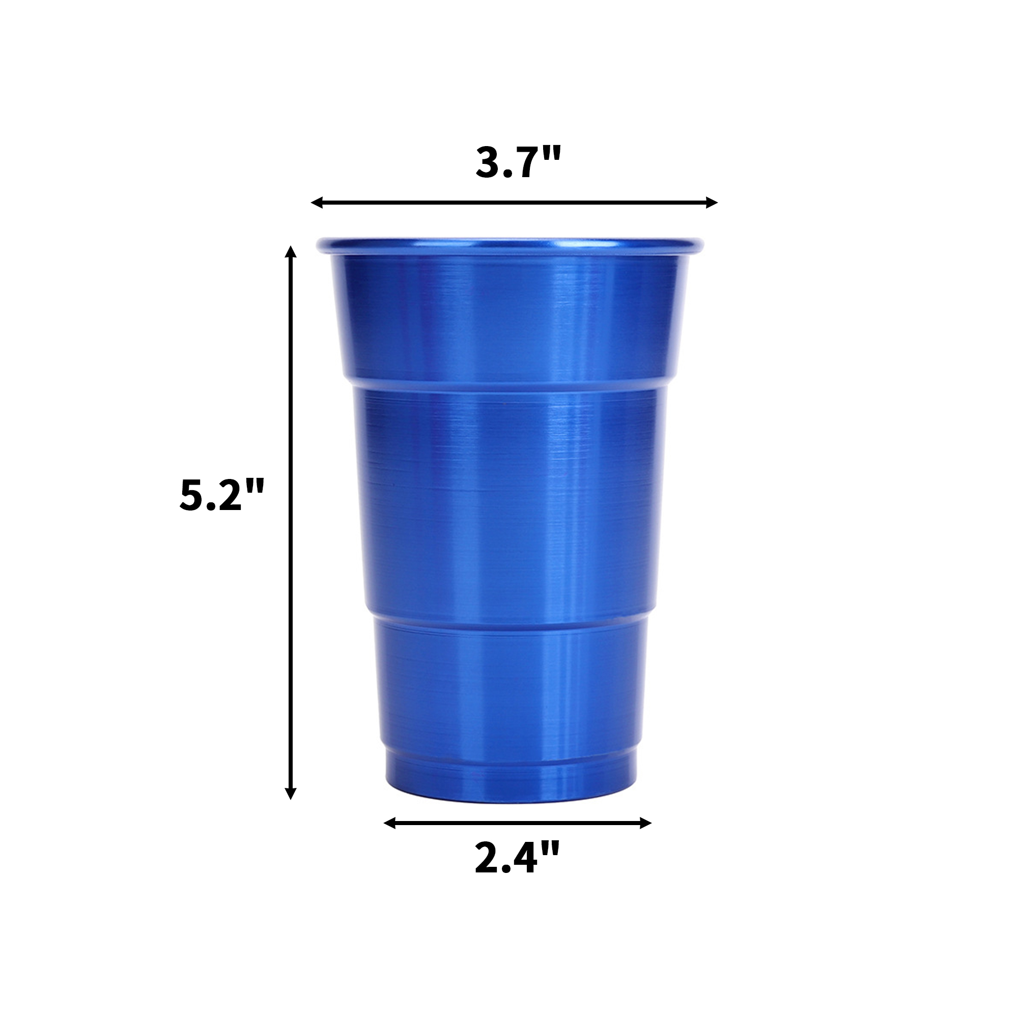 Recyclable Aluminum Drink Cup Sixteen Ounce Capacity 2