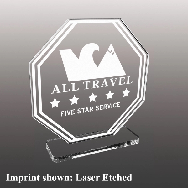 Stock Acrylic Award - Laser Etched