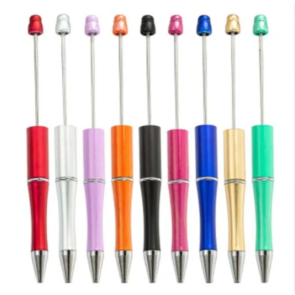 DIY Plastic Beadable Bead Ballpoint Ball Pen 4