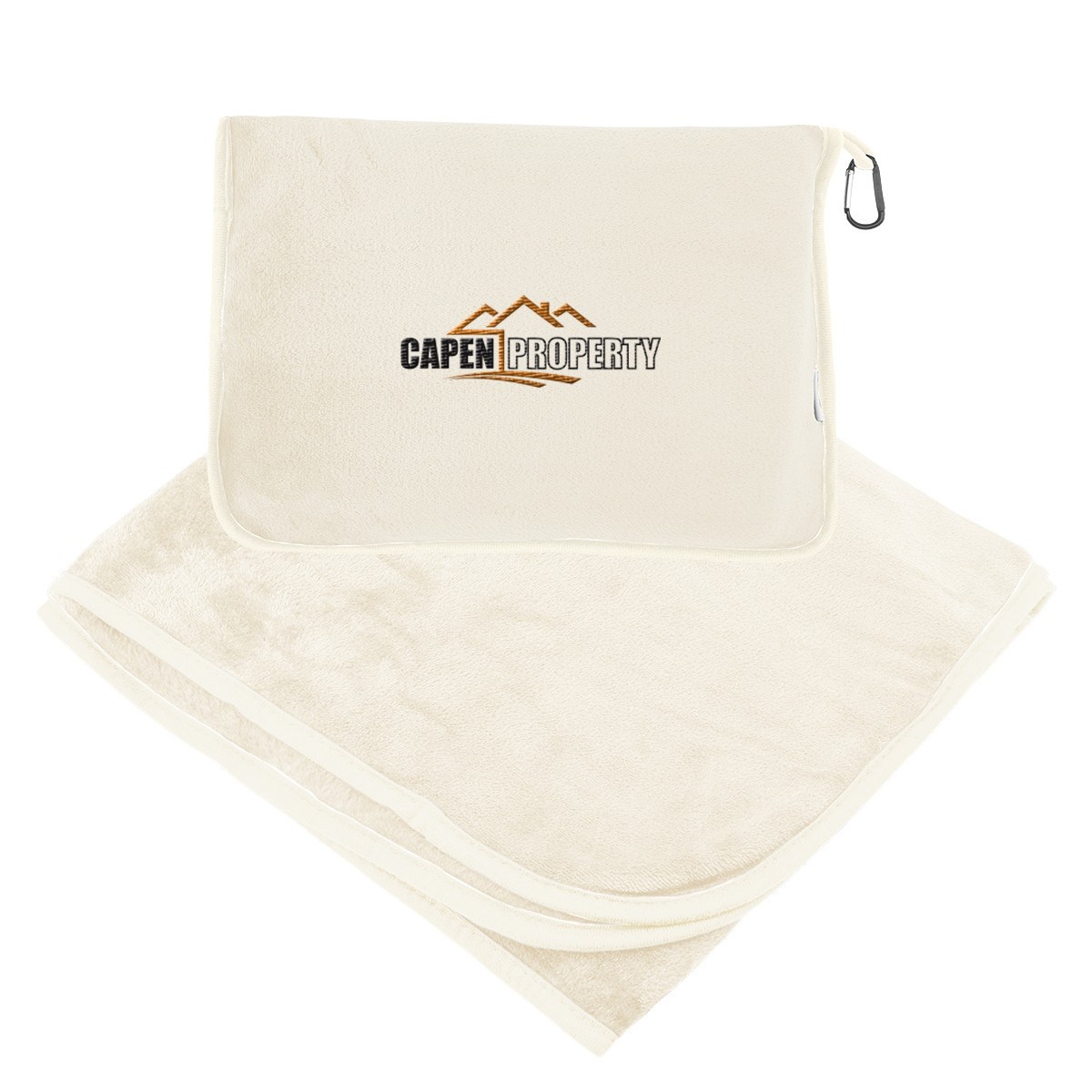 En Route rPET Travel Blanket With Trolley Pillow Pouch 11