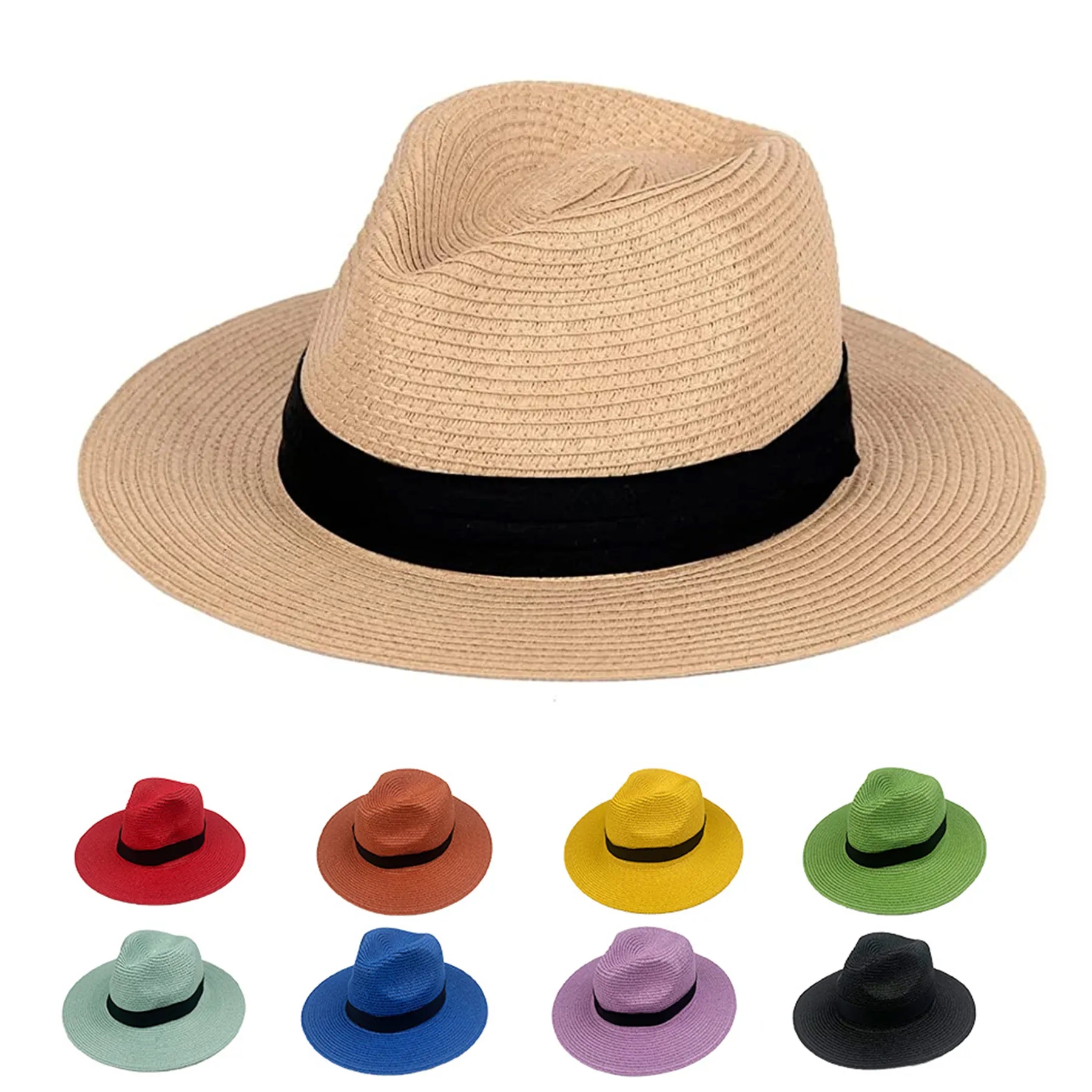 Straw Fedora Hat 2