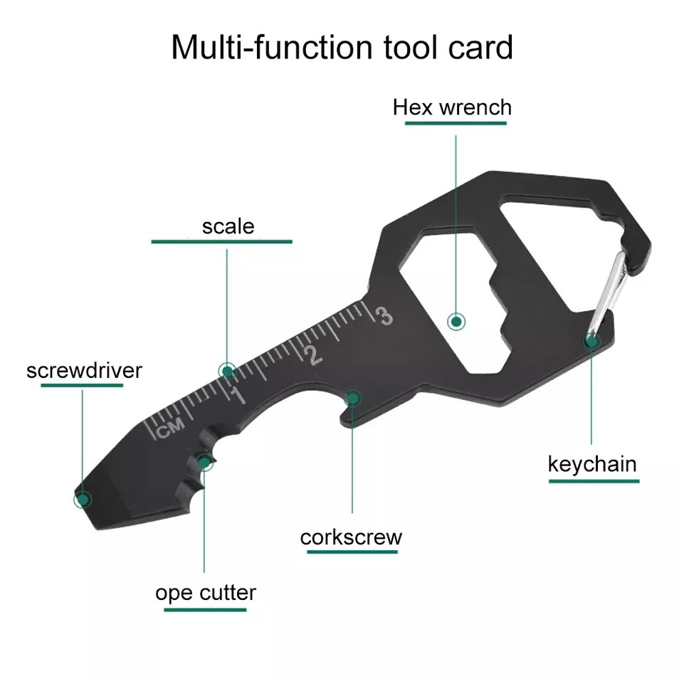 Keychain Bottle Opener Multi Tool 2