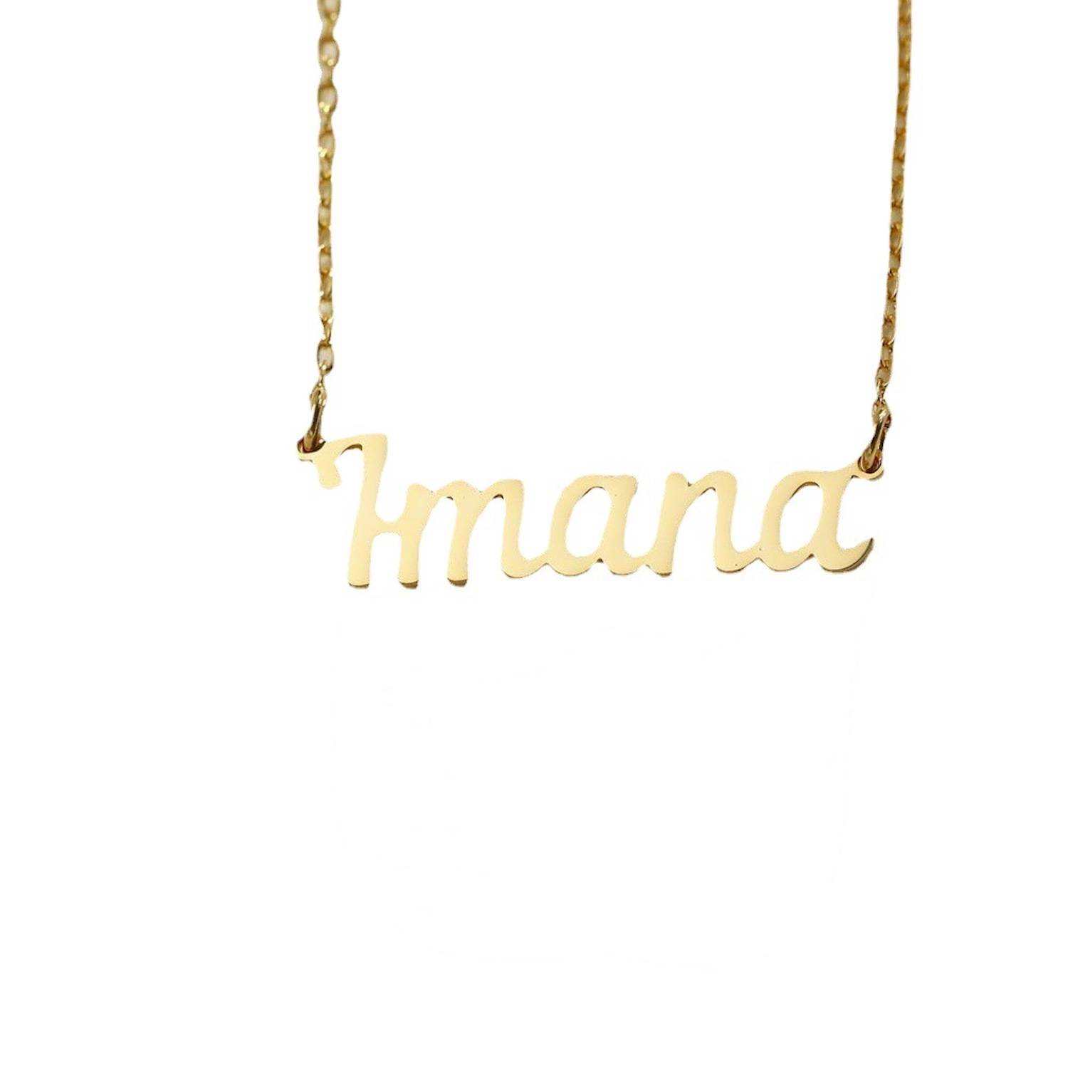 Custom Personalised 18K Gold Plated Name Necklace 4