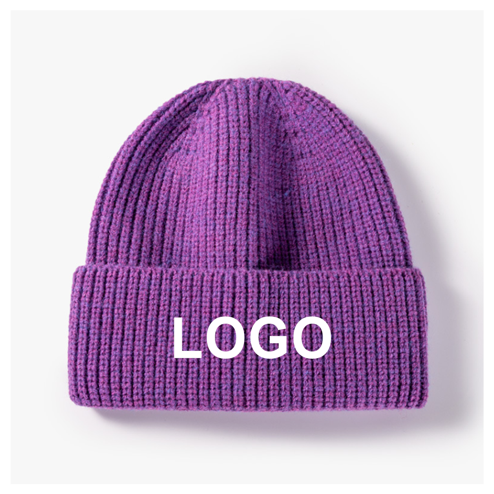 Custom Unisex Cuffed Knitted Beanie 6