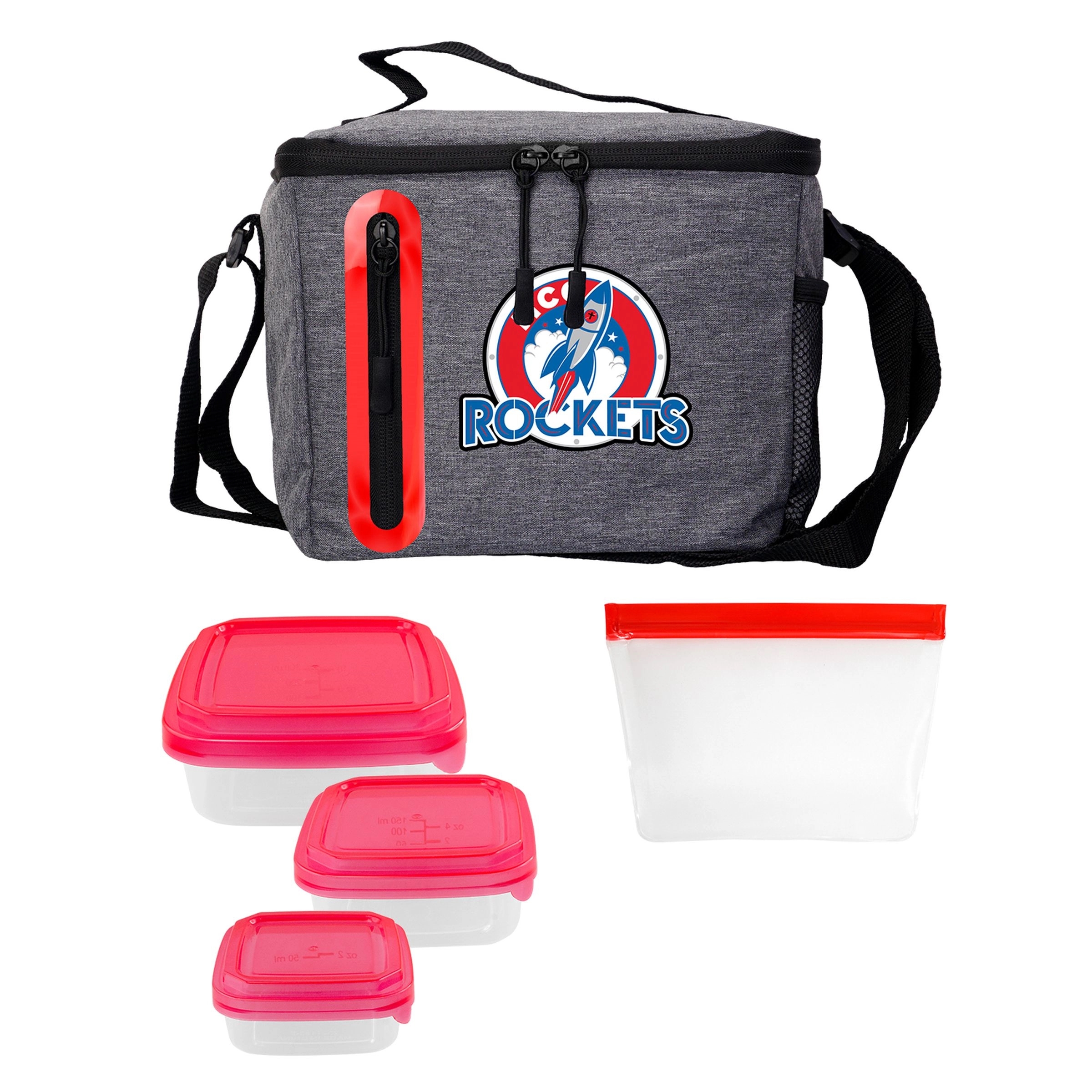 Portion Control & Food Bag Oval Cooler Lunch Set 7
