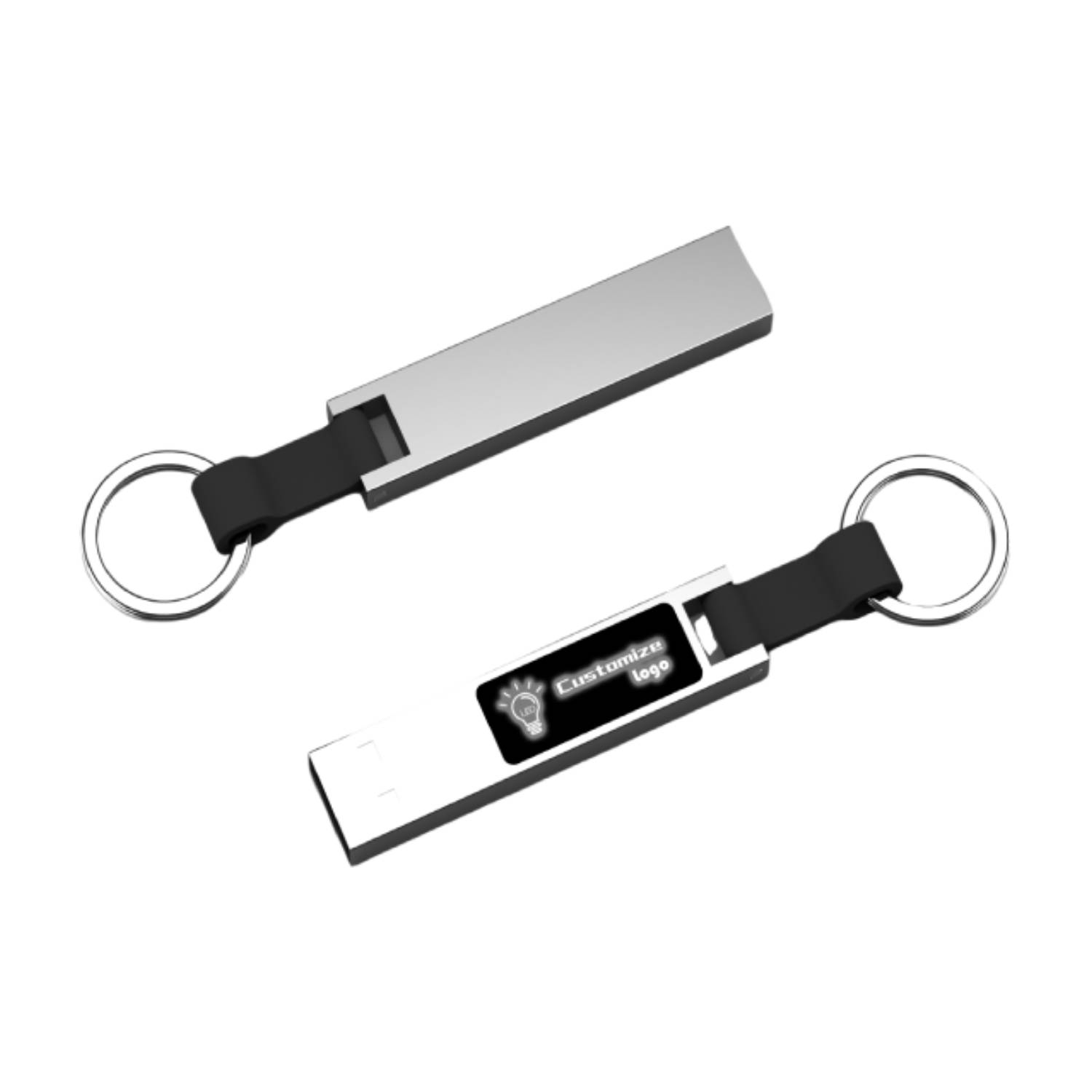 LED Light Up USB Flash Drive with Keyring 3