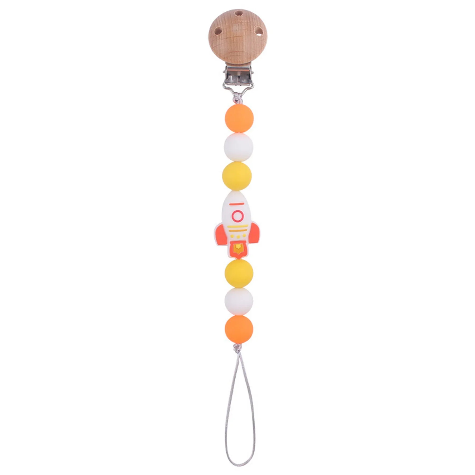 Cartoon Rocket Pacifier Chain 11