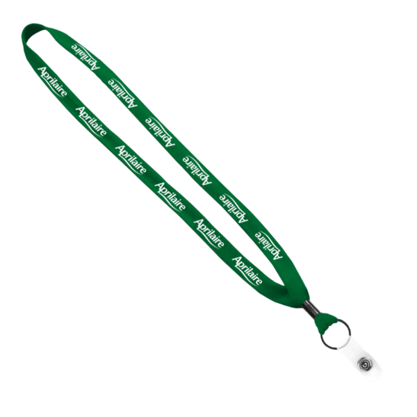 5/8" Polyester Shoelace Lanyard with Metal Crimp & Split-Ring 349