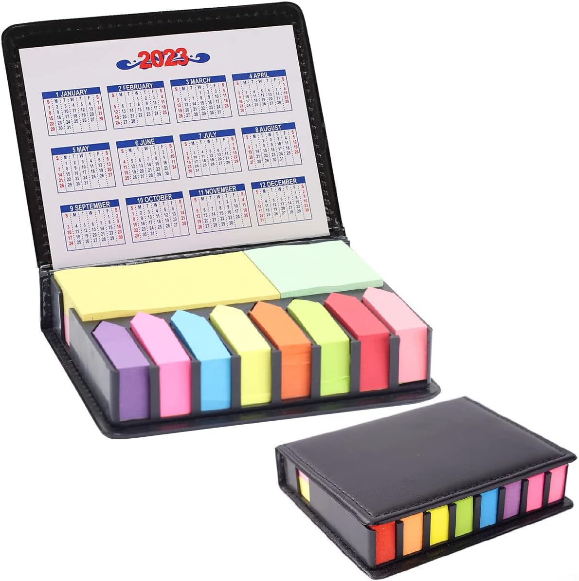 PU Leather Cover Sticky Notes Set with Calendar 1