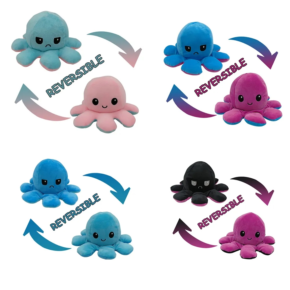 Cute Reversible Toy Sensory Fidget Stuffed Animals 1