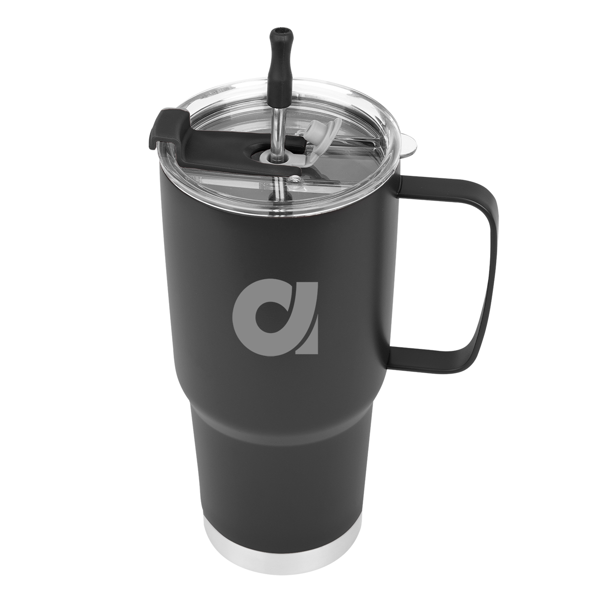 30 Oz. Lisbon Stainless Steel Tumbler With Straw 6