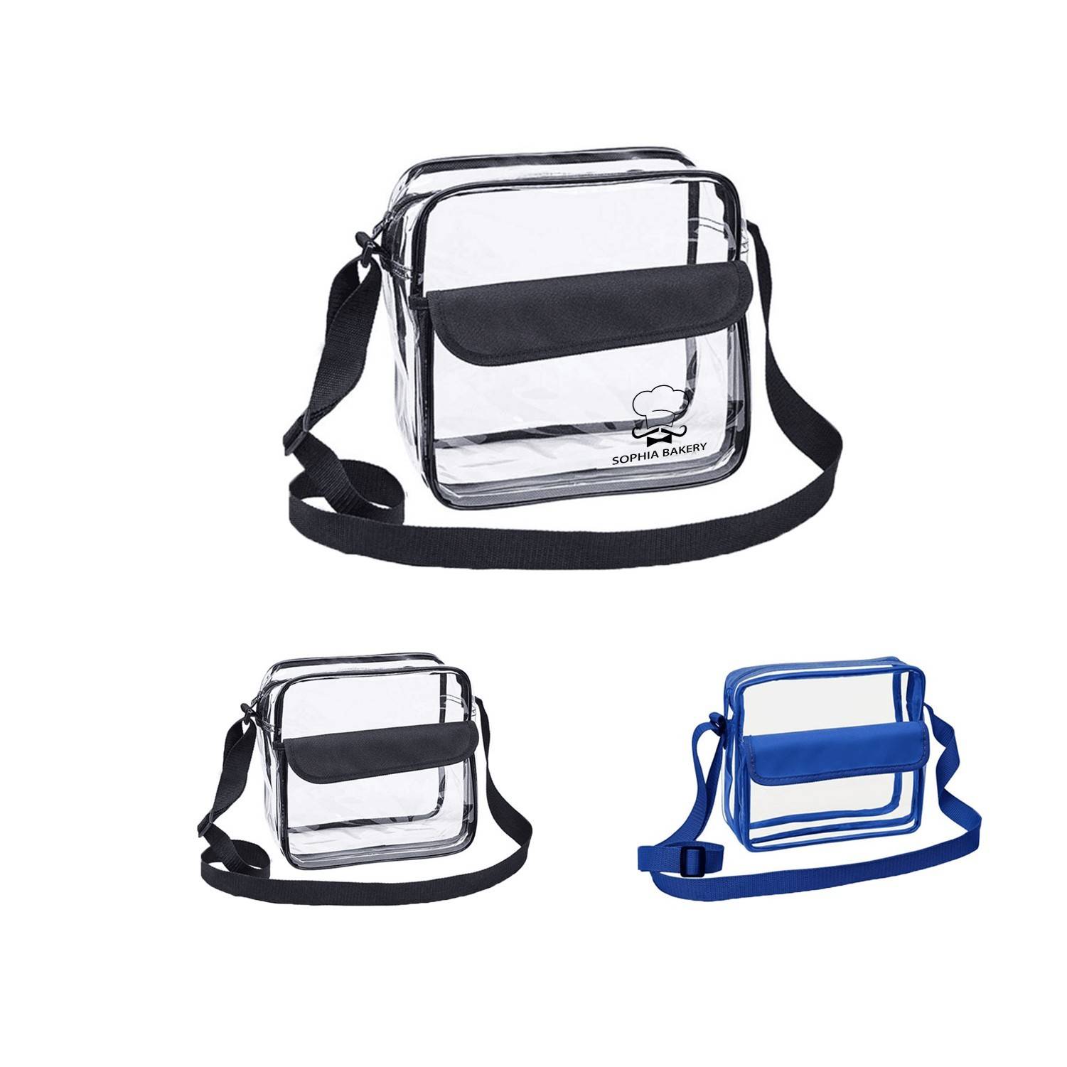 Clear Cross Body Messenger Bag 1