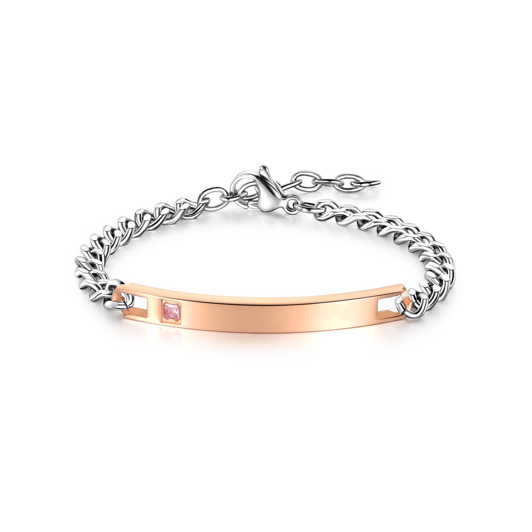 Titanium steel couple bracelet 8