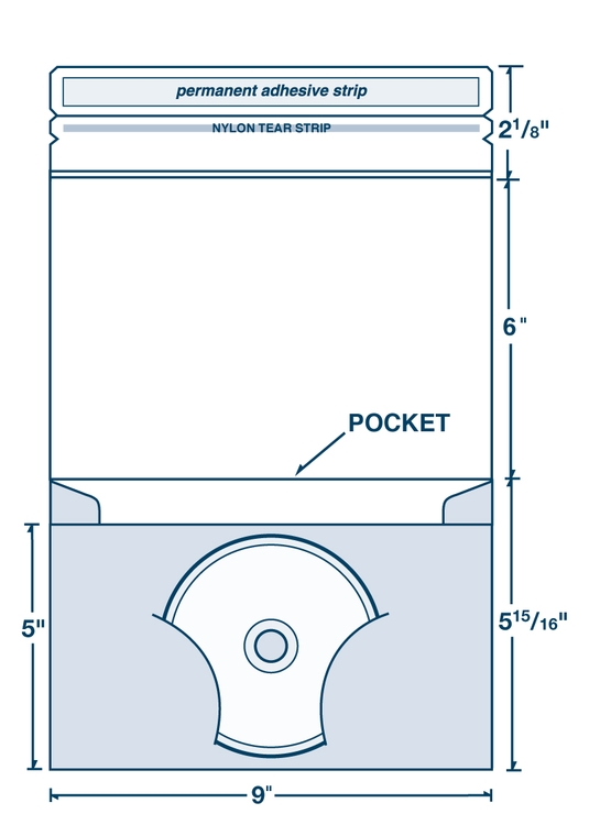 Disc Mailer with Peel & Seal Flap 2