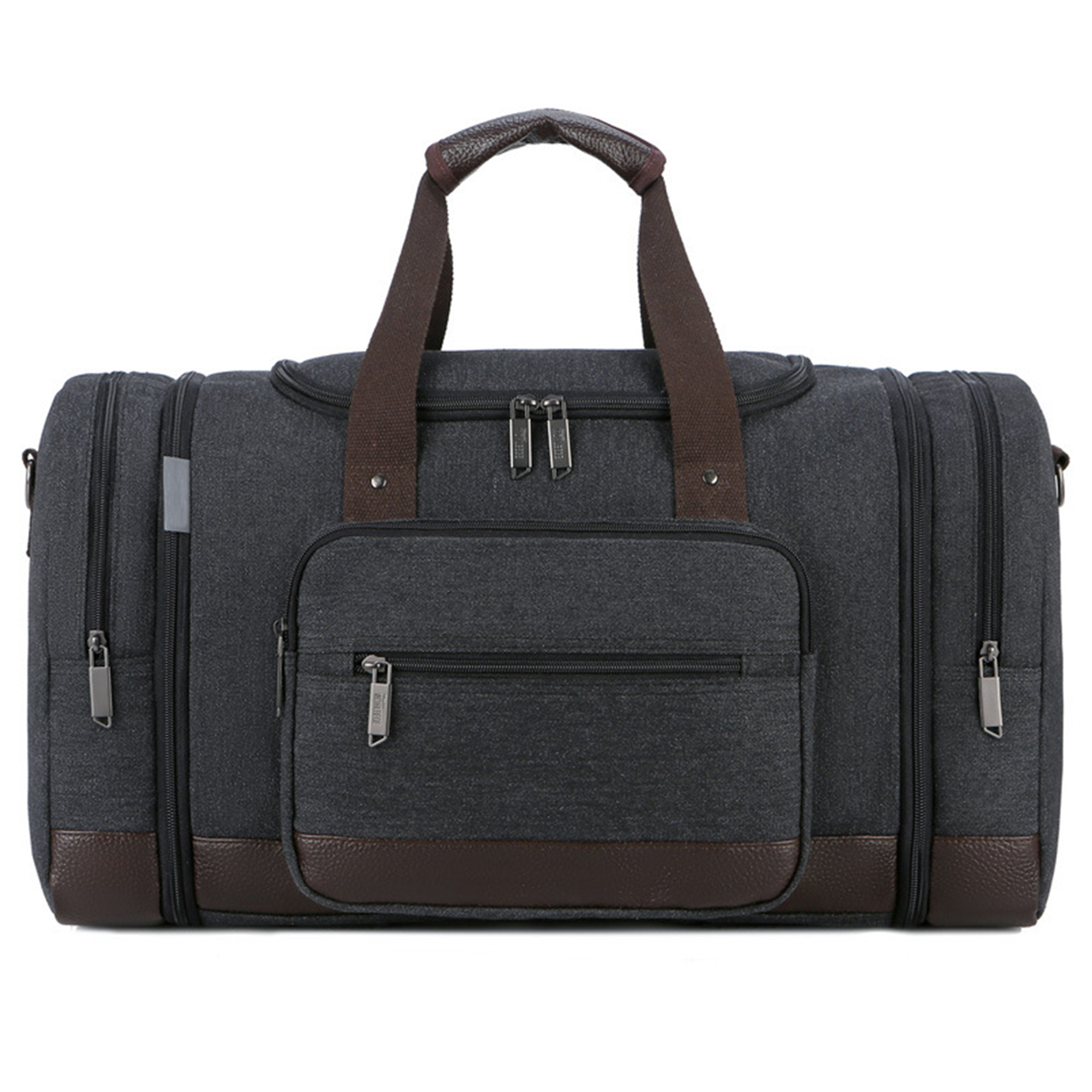 Canvas Shoe Compartment Travel Tote Bag 2