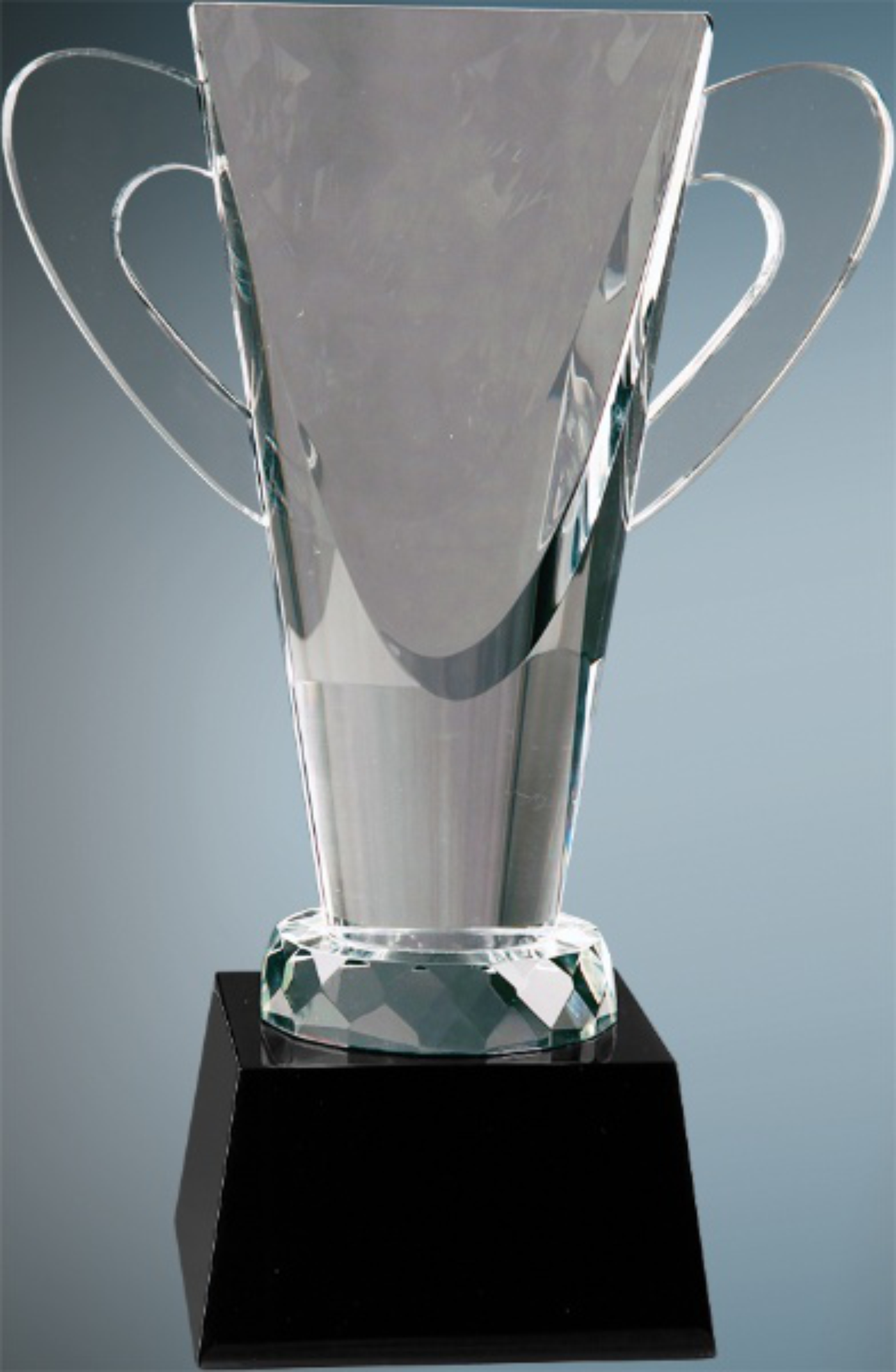 9" Crystal Cup on Black Pedestal Base Award 3
