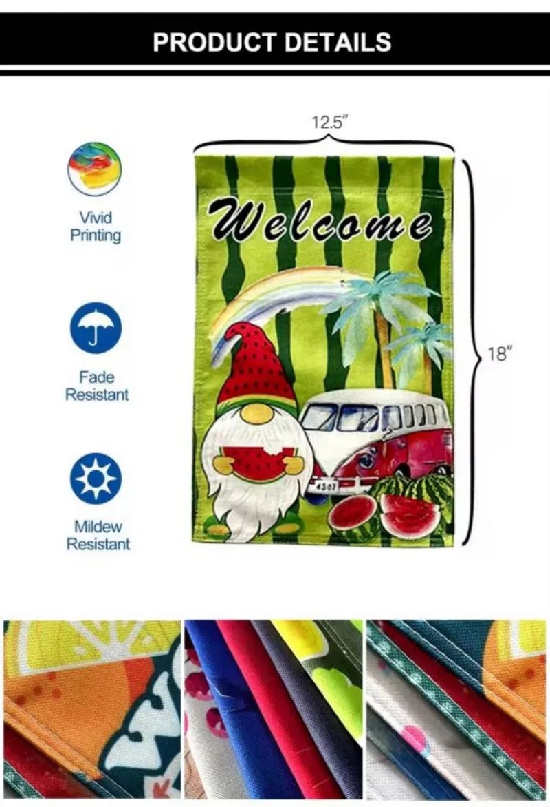 Single-Sided Garden Flag with Stand 4