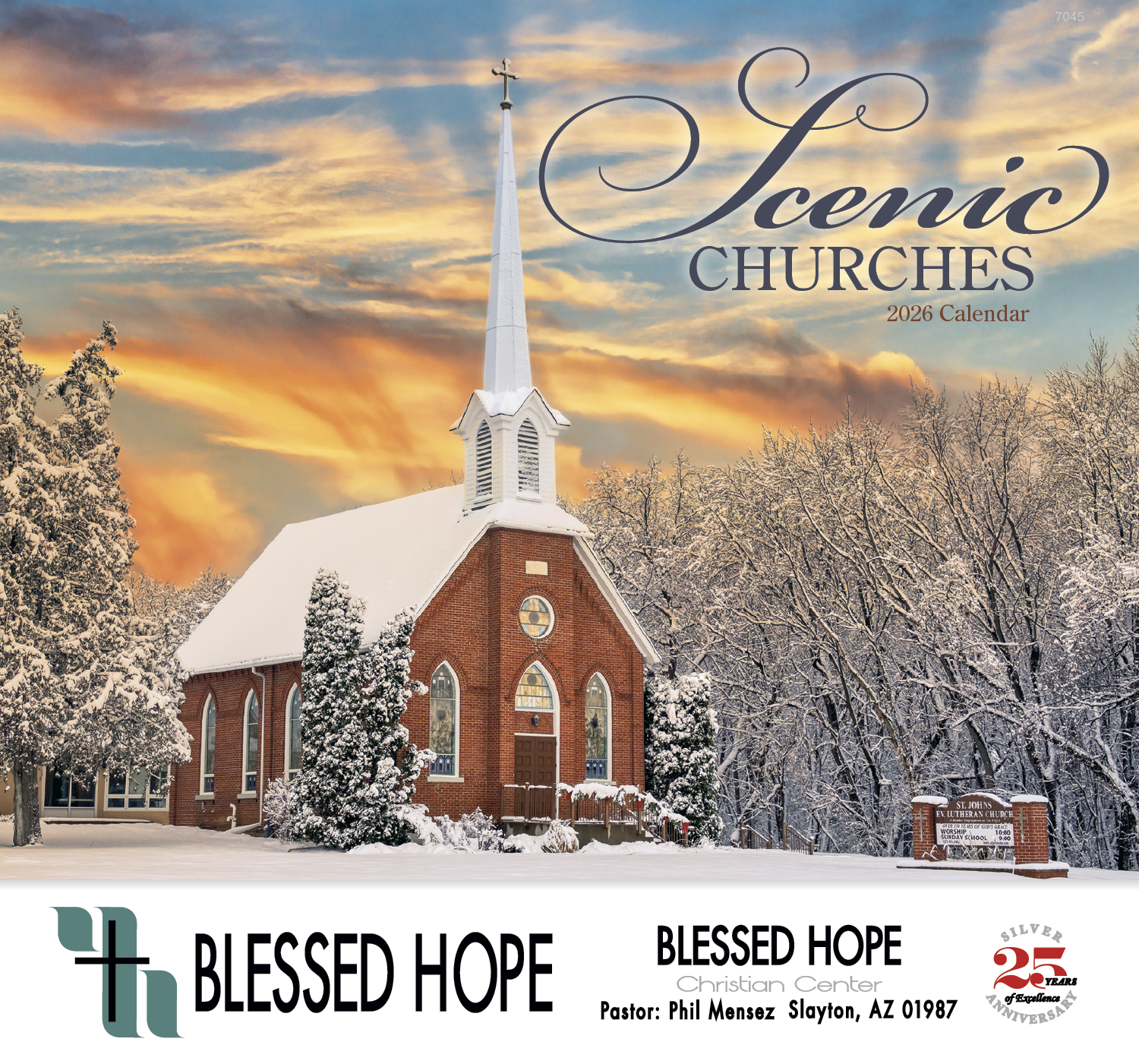 Good Value™ Scenic Churches - Stapled Calendar 43