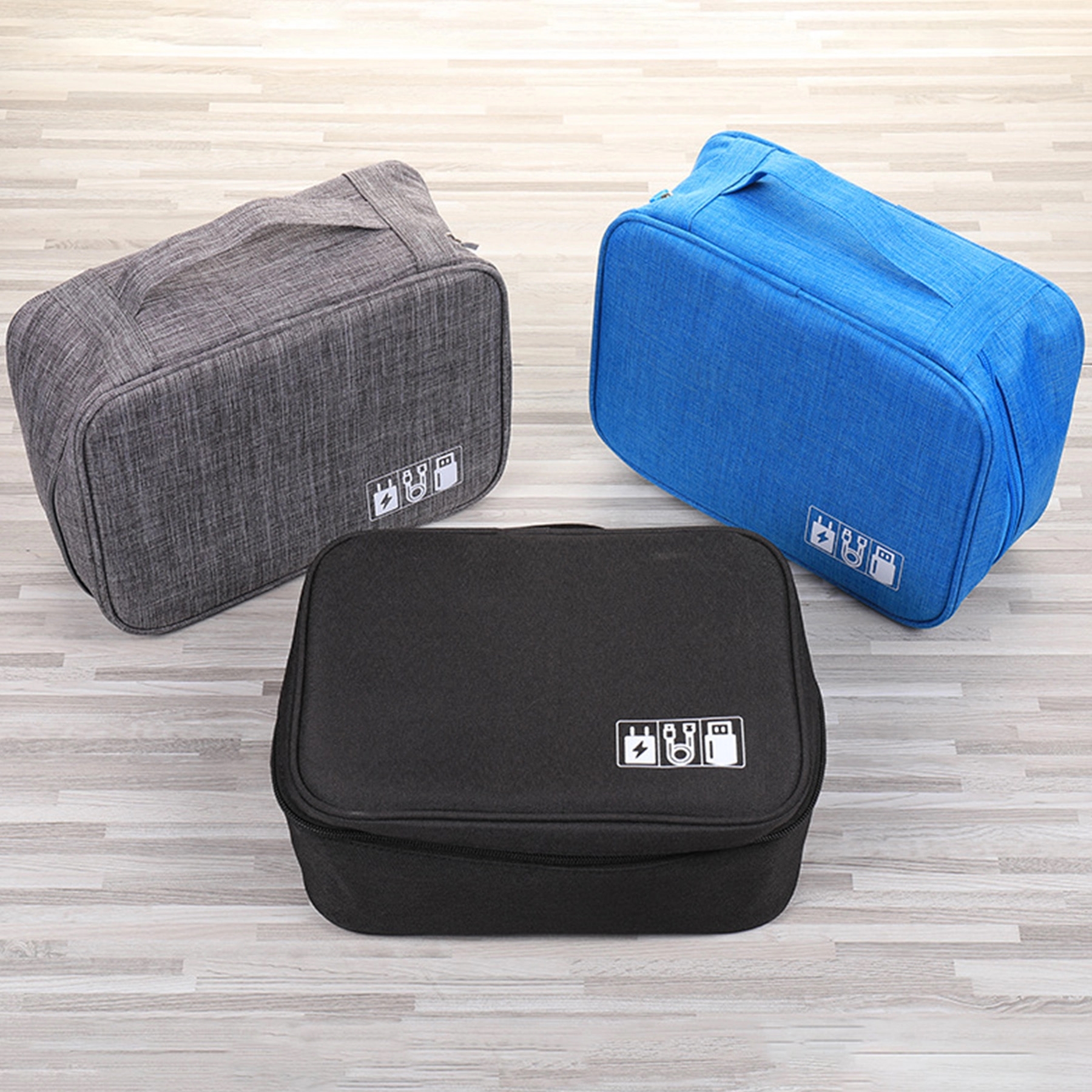 Electronic Accessories Organizer Bag Makeup Train Case 4