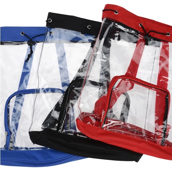 Clear Game Cinch Backpack 2