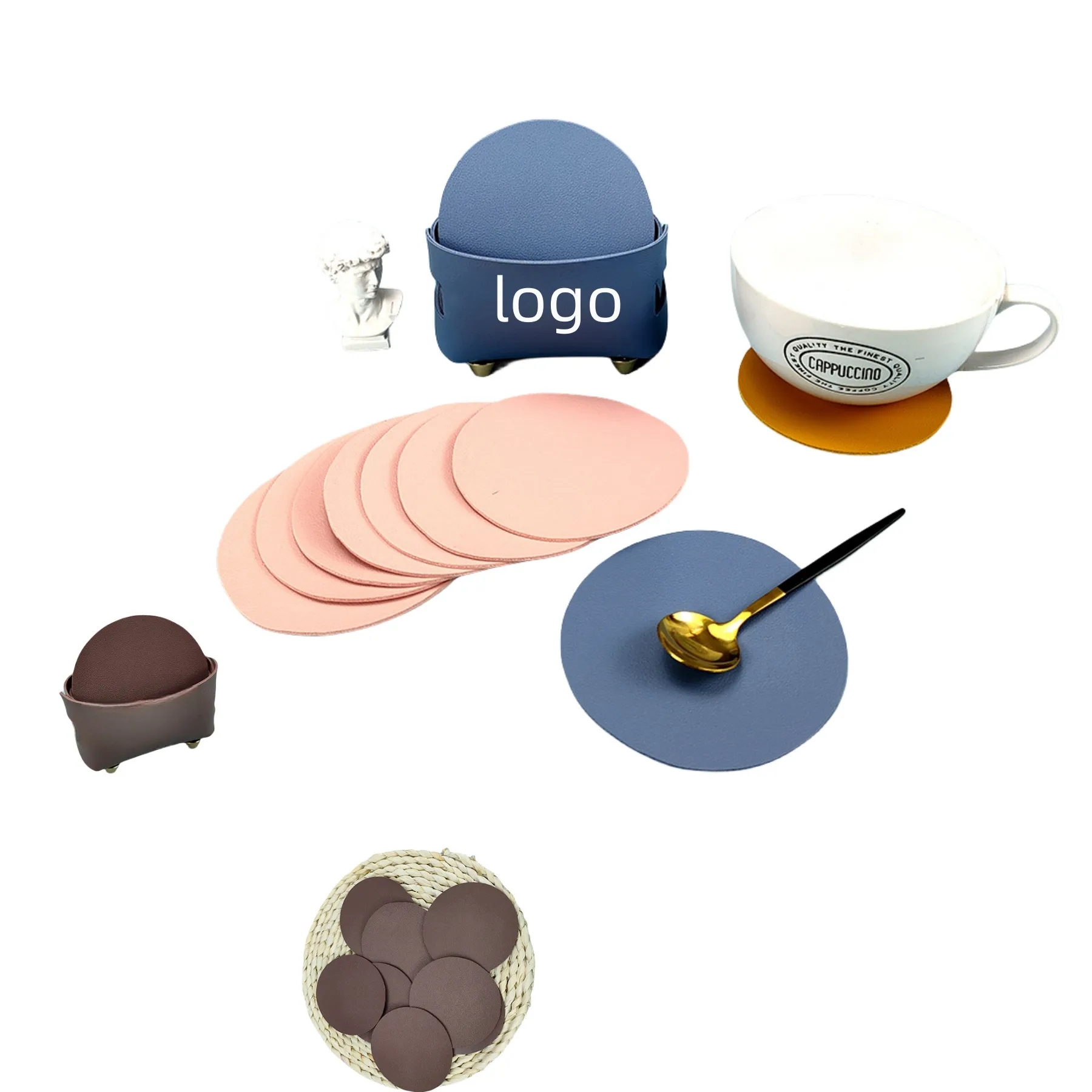 Leather Coasters for Drinks 2